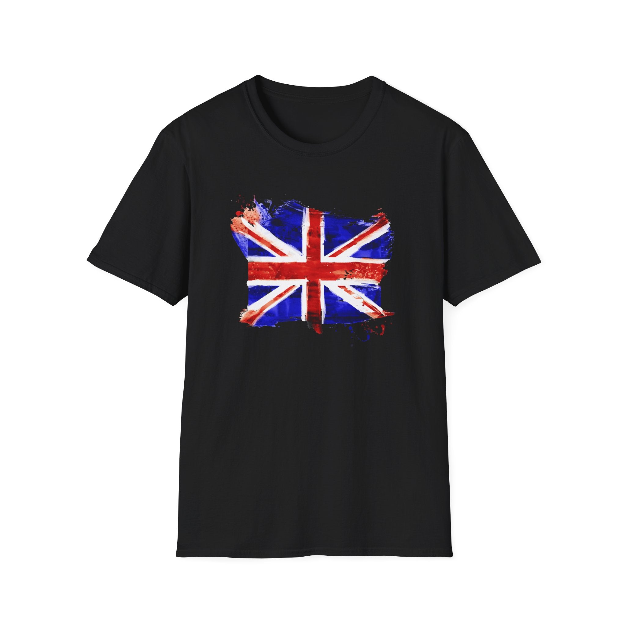 Union Jack Paint Brush UK Flag T-Shirt — British Pride Graphic Tee