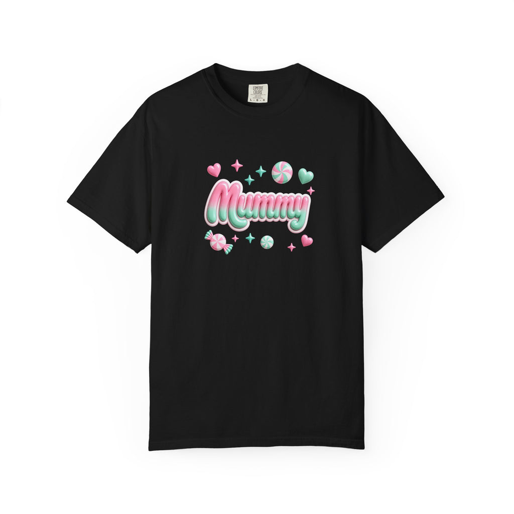 Mummy Pastel Candy Script T-Shirt