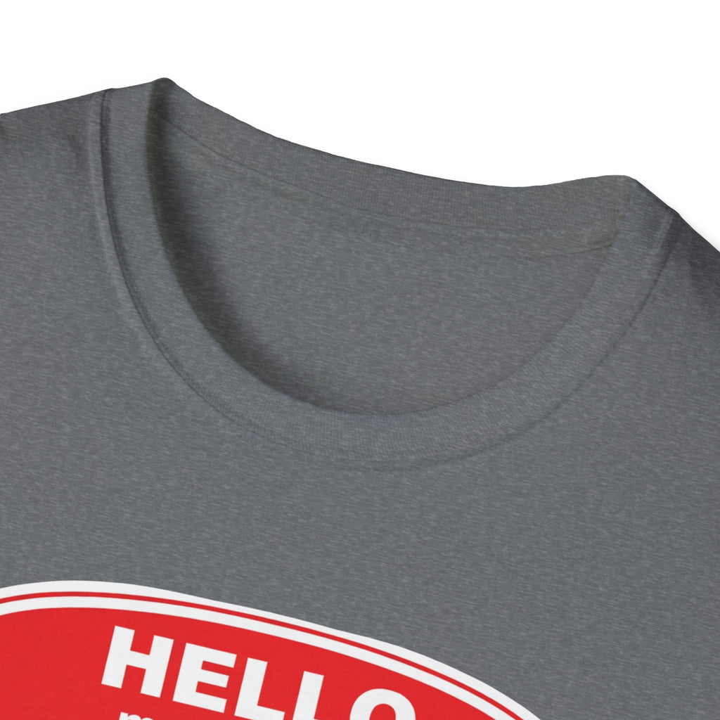 Hello My Name Is Grandad T-Shirt — Funny Grandfather Gift