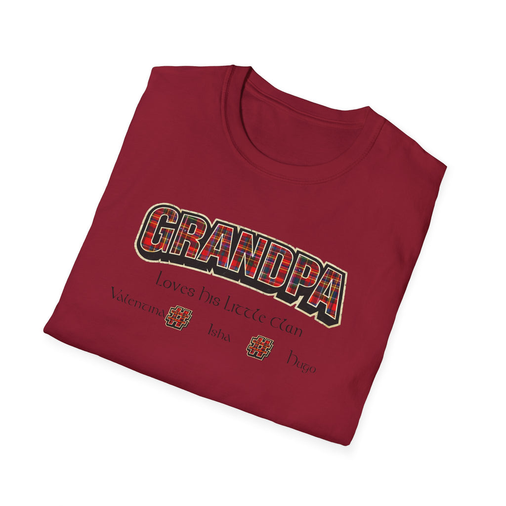 Grandpa Loves His Little Clan T-Shirt — Funny Father's Day Gift for Beer-Loving Grandpa