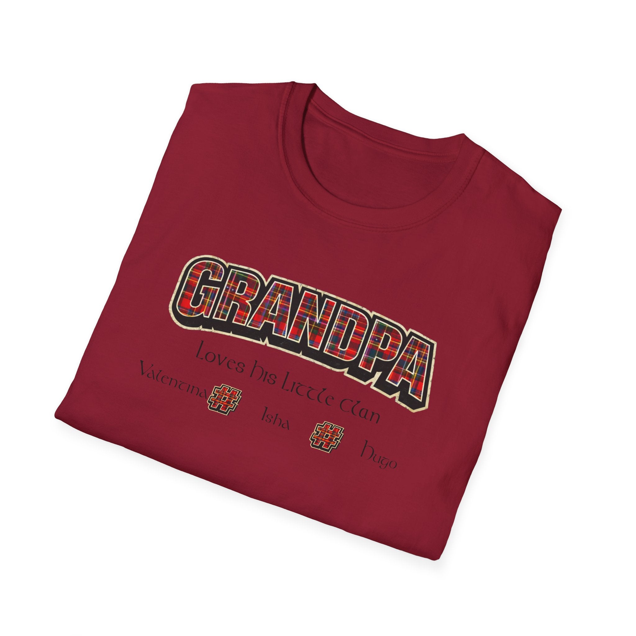 Grandpa Loves His Little Clan T-Shirt — Funny Father's Day Gift for Beer-Loving Grandpa