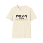 Papa's Crew T-Shirt — "Small Humans, Big Love" Grandpa Gift