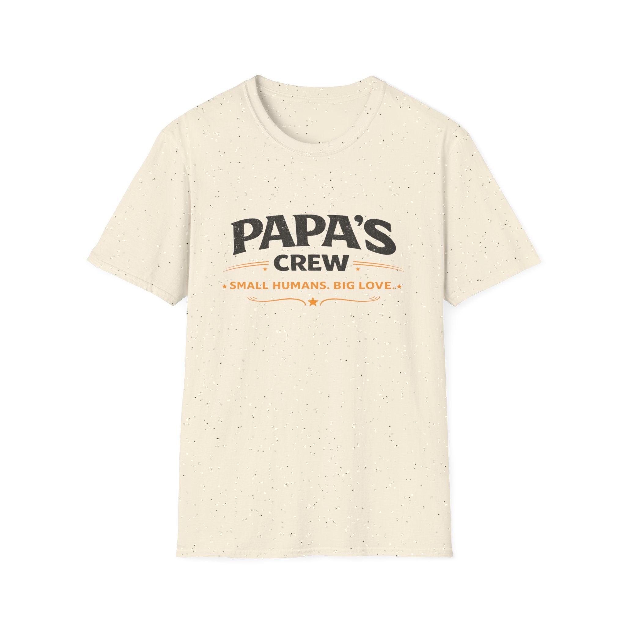 Papa's Crew T-Shirt — "Small Humans, Big Love" Grandpa Gift