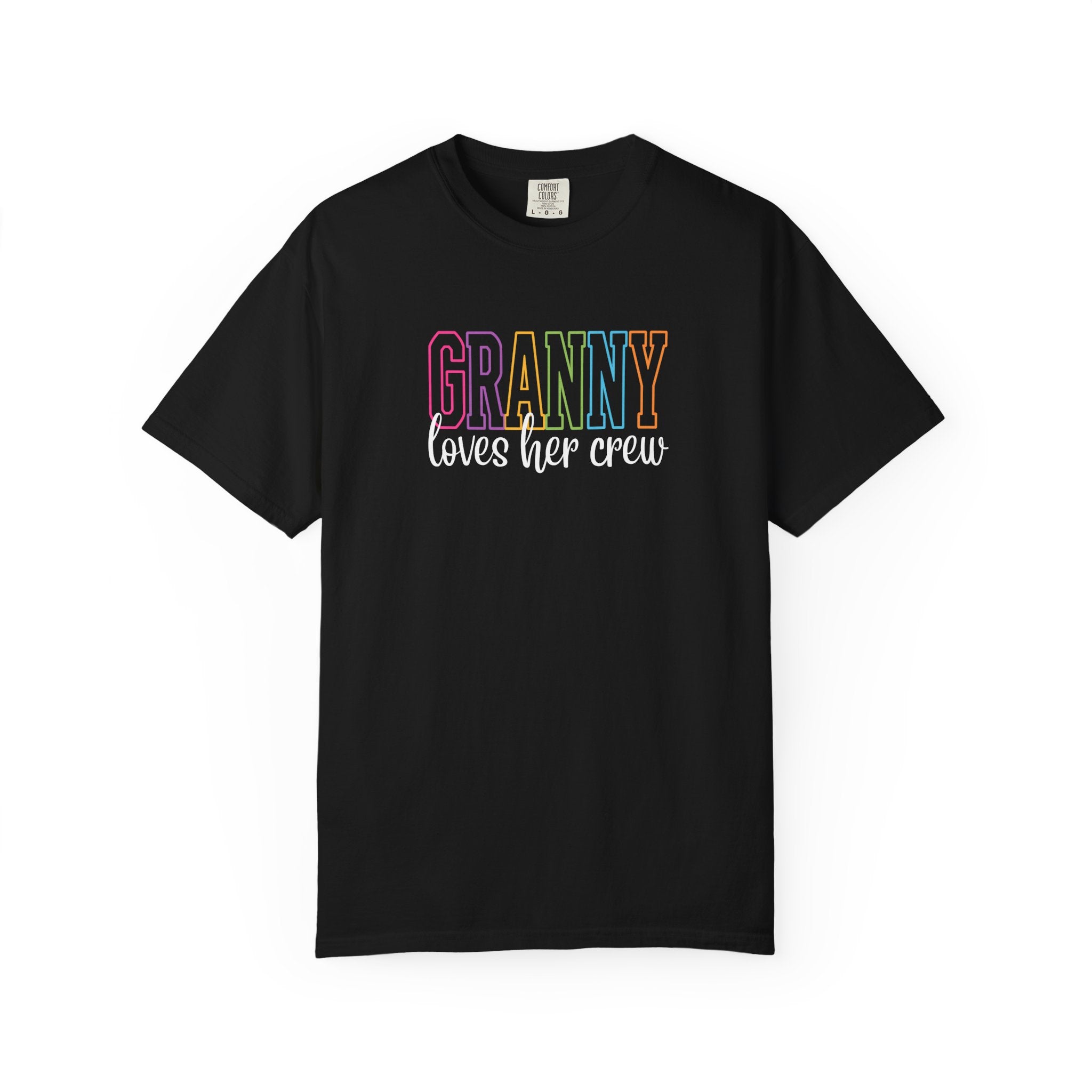 Grandma Loves Her Crew T‑Shirt — Pastel Family Grandma Tee