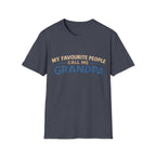 Grandpa T-Shirt - "My Favourite People Call Me Grandpa" Retro Family Gift