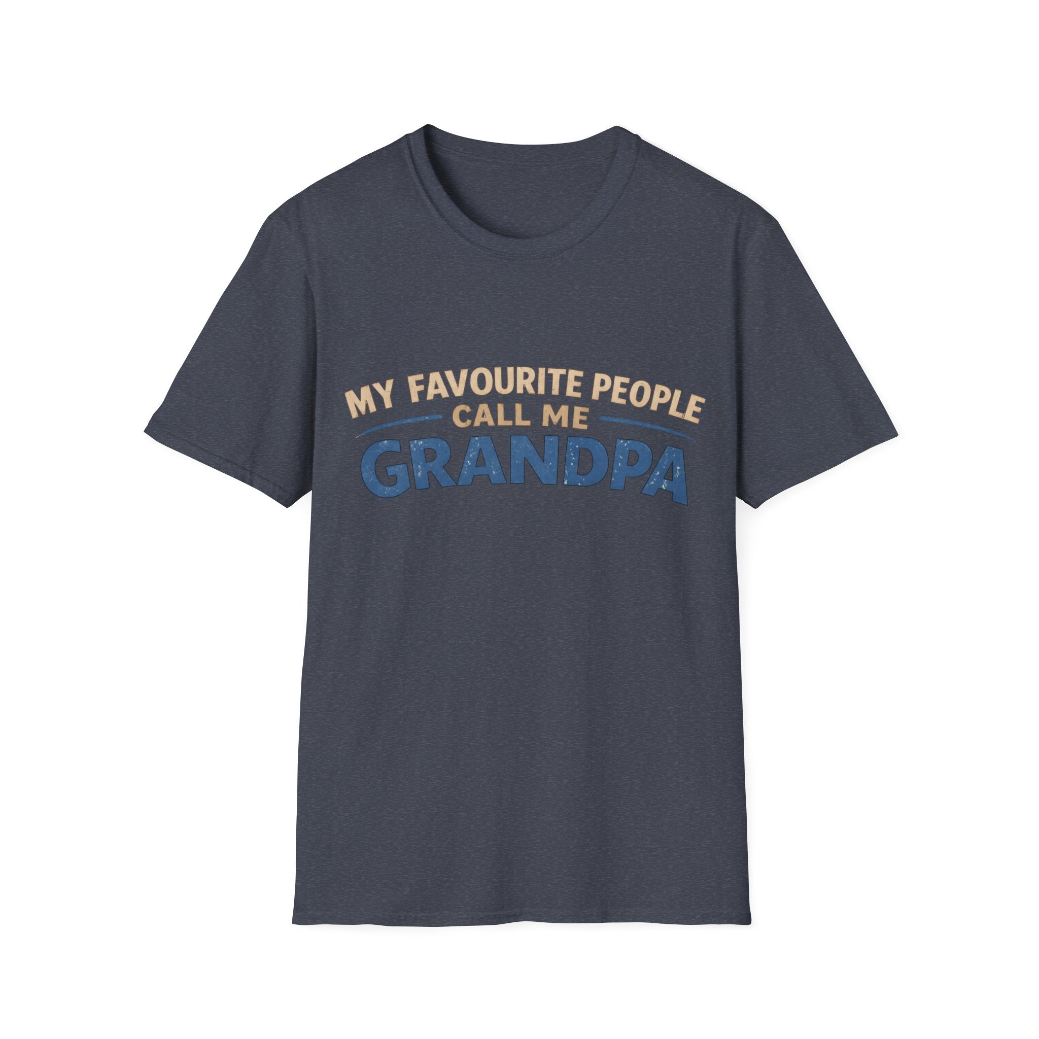 Grandpa T-Shirt - "My Favourite People Call Me Grandpa" Retro Family Gift
