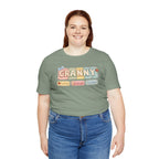Granny Retro Nameplate T‑Shirt — Personalized Grandma Tee