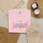 Mommy Hearts T‑Shirt — Cute Pastel 'MOMMY' Graphic Tee for Mother's Day & New Moms