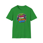 Eat Sleep Game Dad Stuff Repeat T-Shirt