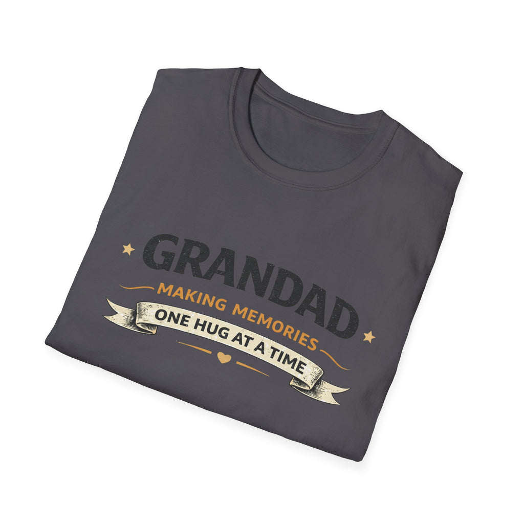 Grandad T-Shirt - "Making Memories One Hug at a Time" Grandpa Gift Tee