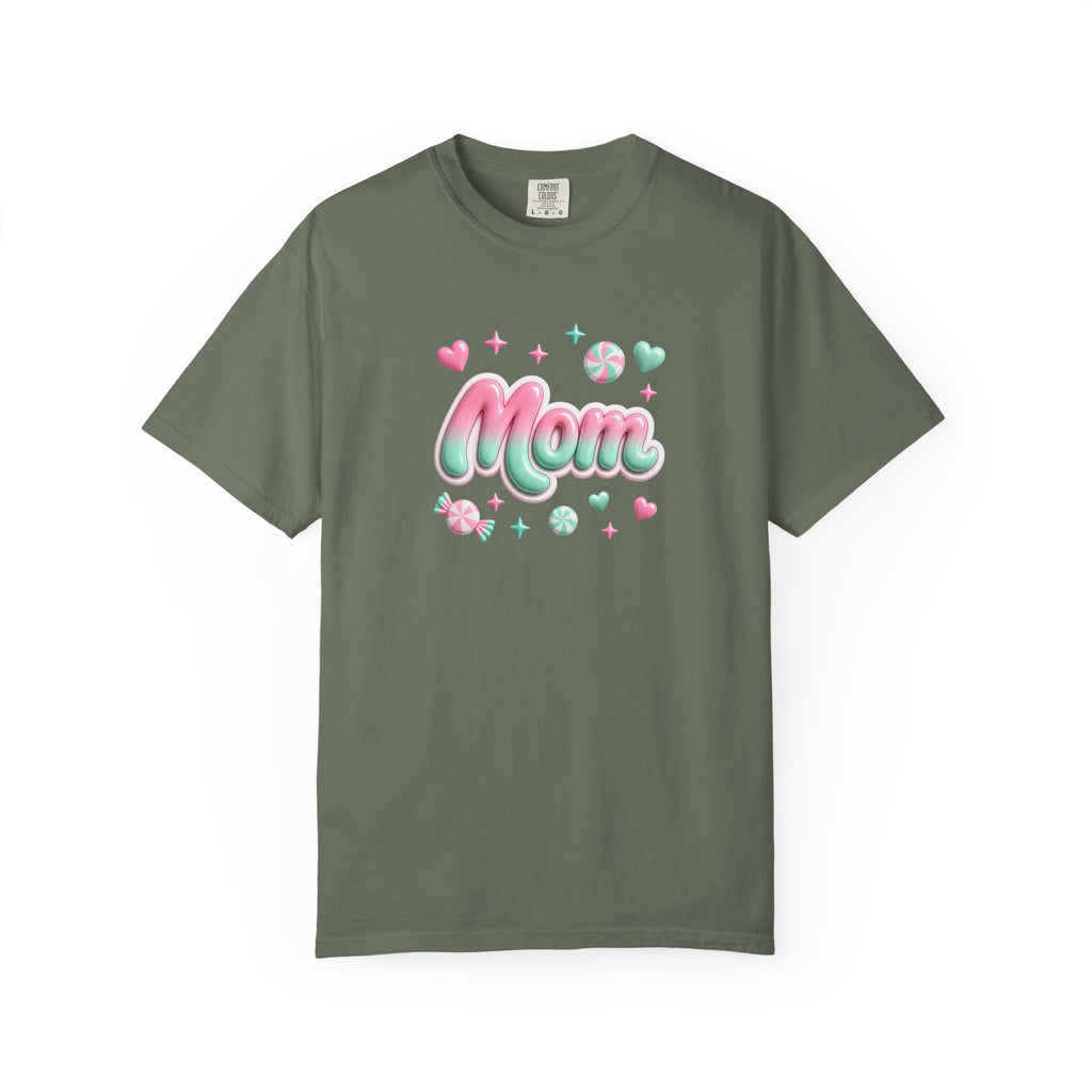 Mom Pastel Candy Script T-Shirt