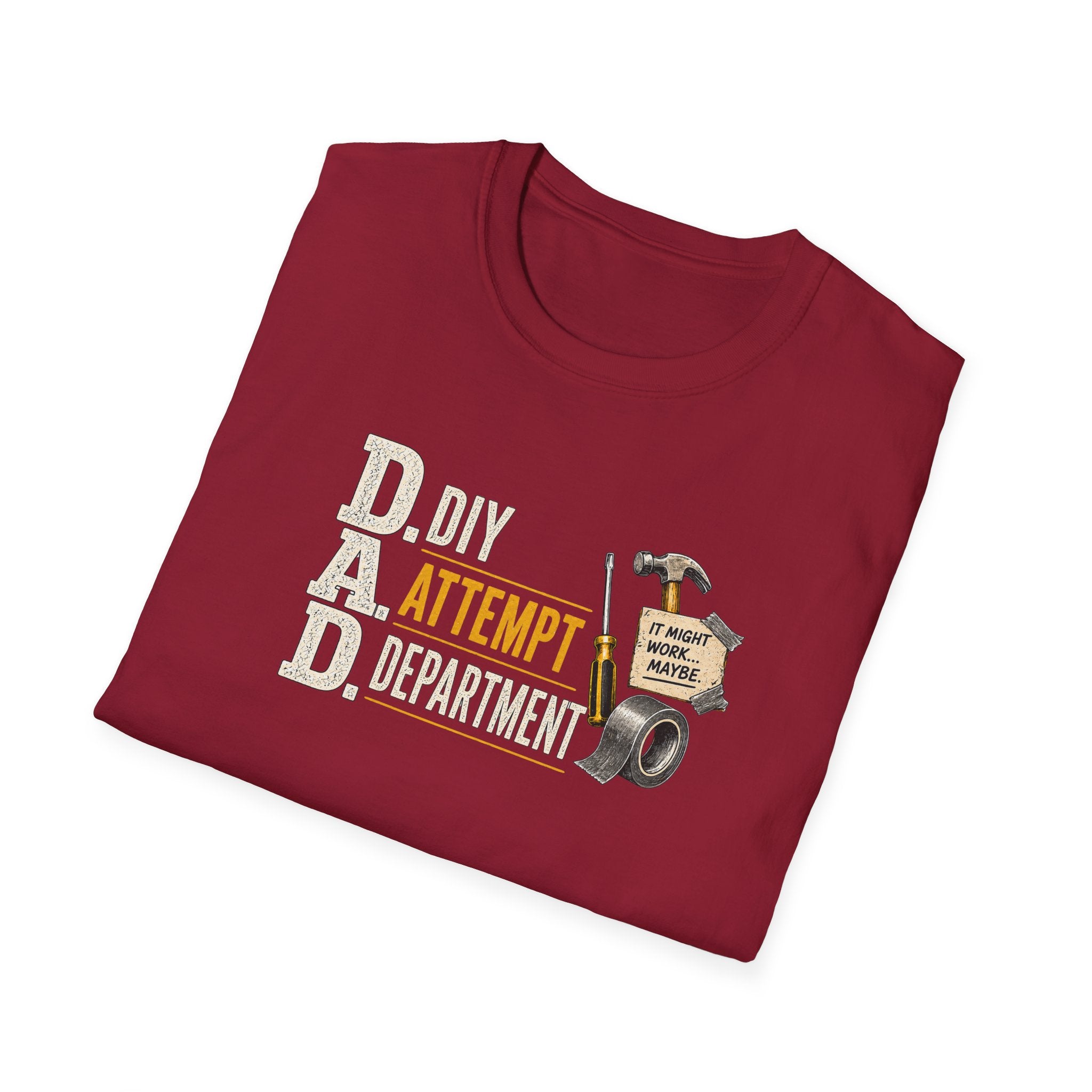 T-Shirt — "DAD: DIY Attempt Department" Funny Father’s Day Tool Shirt