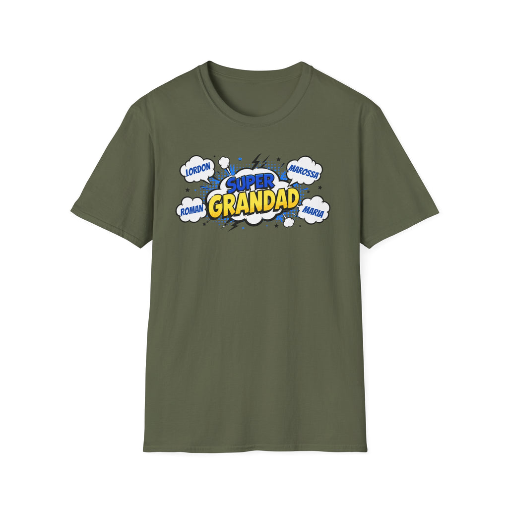 Super Grandad Comic-Style T-Shirt