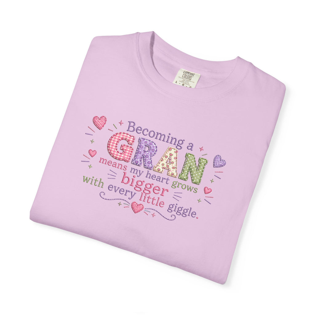 Heartfelt Gran T-Shirt - Becoming a Gran Means My Heart Grows Bigger