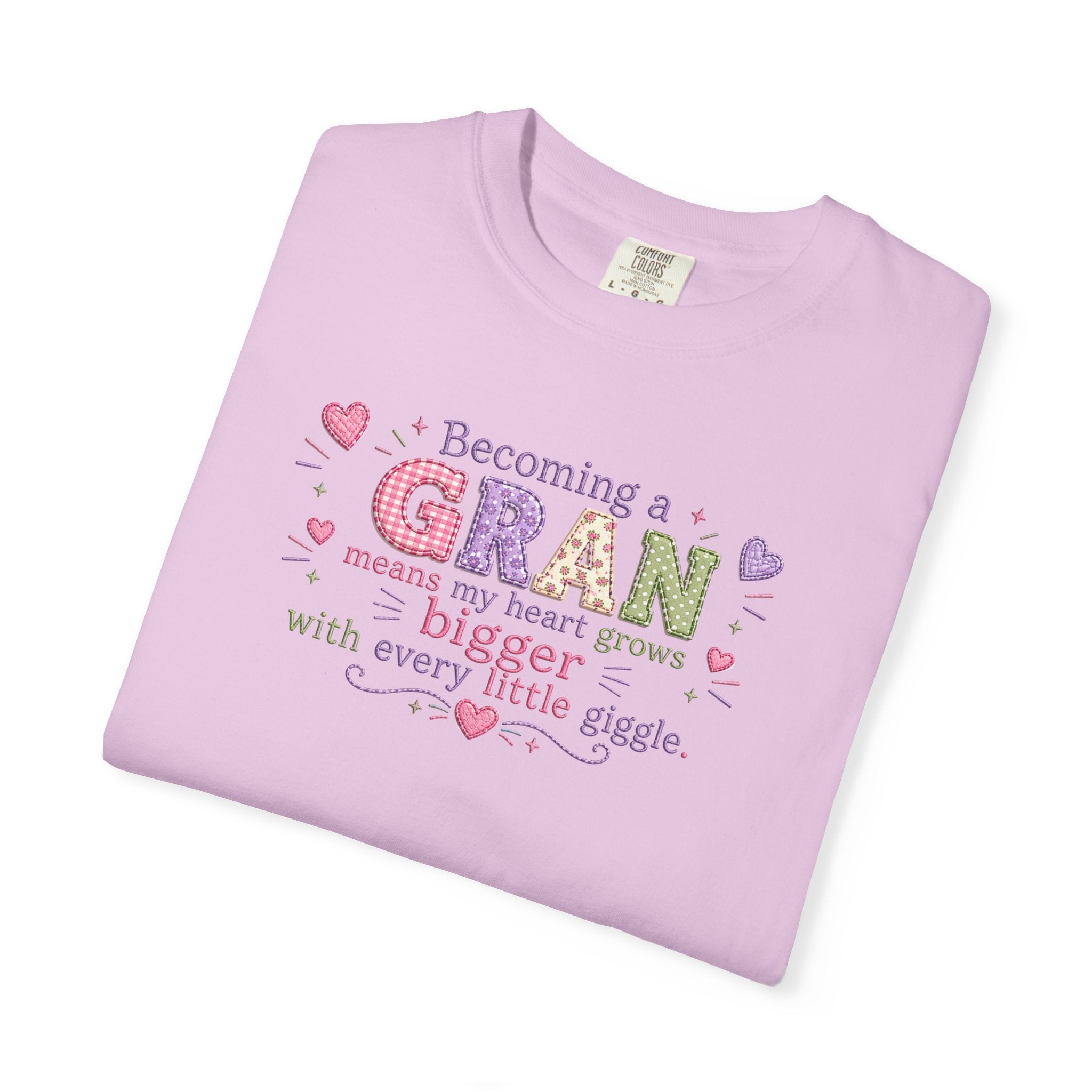 Heartfelt Gran T-Shirt - Becoming a Gran Means My Heart Grows Bigger