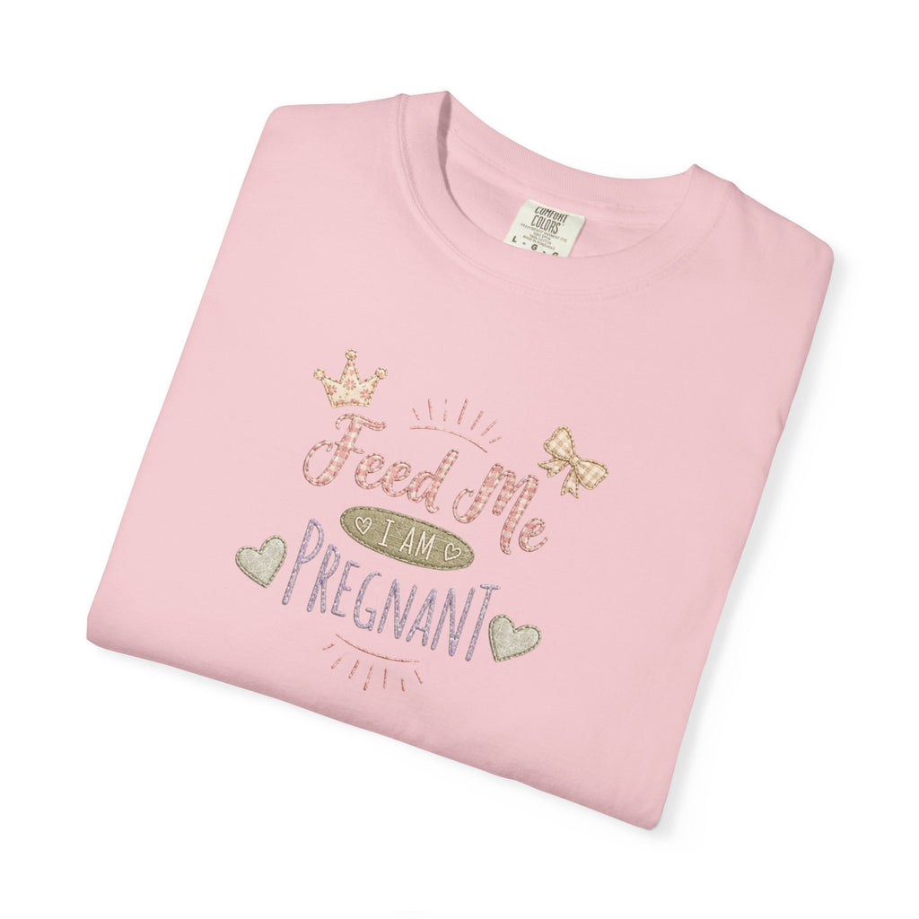 Pregnant 'Feed Me' Tee — Maternity Pregnancy Humor T-Shirt