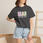 Gran Loves Her Crew T-Shirt — Pastel Grandma Shirt for Mother's Day & Family Gifts