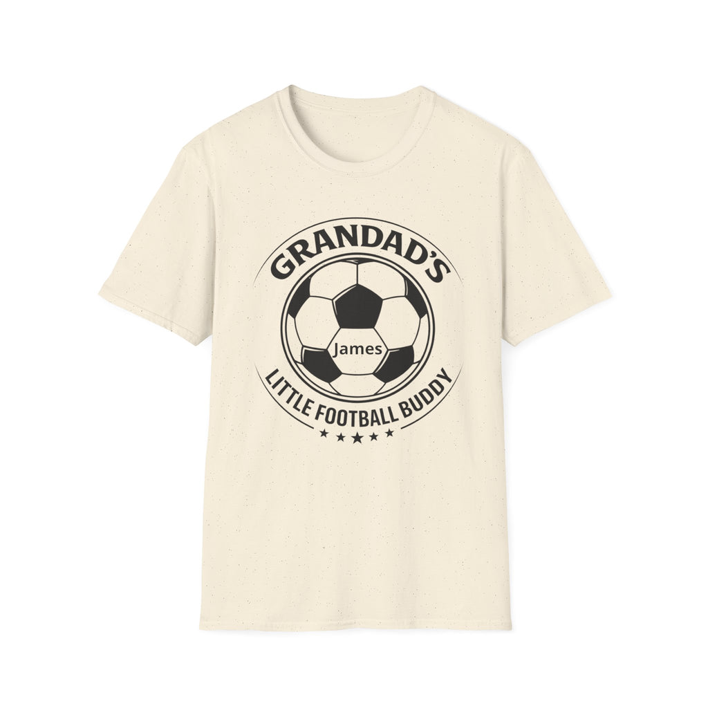 Grandad's Little Football Buddy T-Shirt — Personalized Soccer Dad/Grandpa Gift