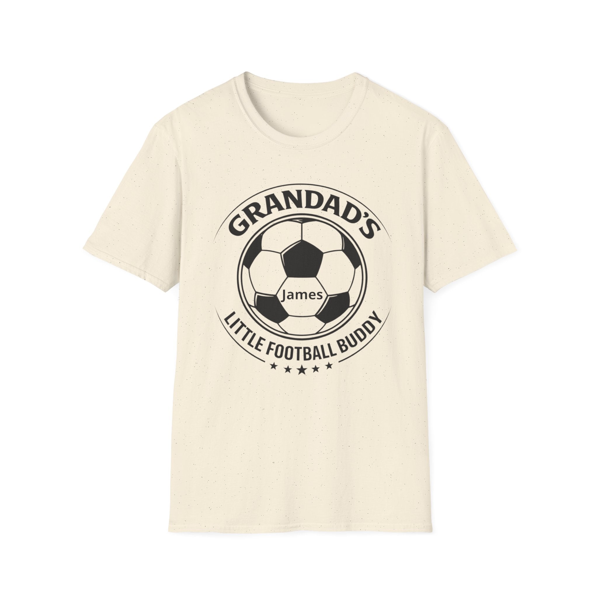 Grandad's Little Football Buddy T-Shirt — Personalized Soccer Dad/Grandpa Gift