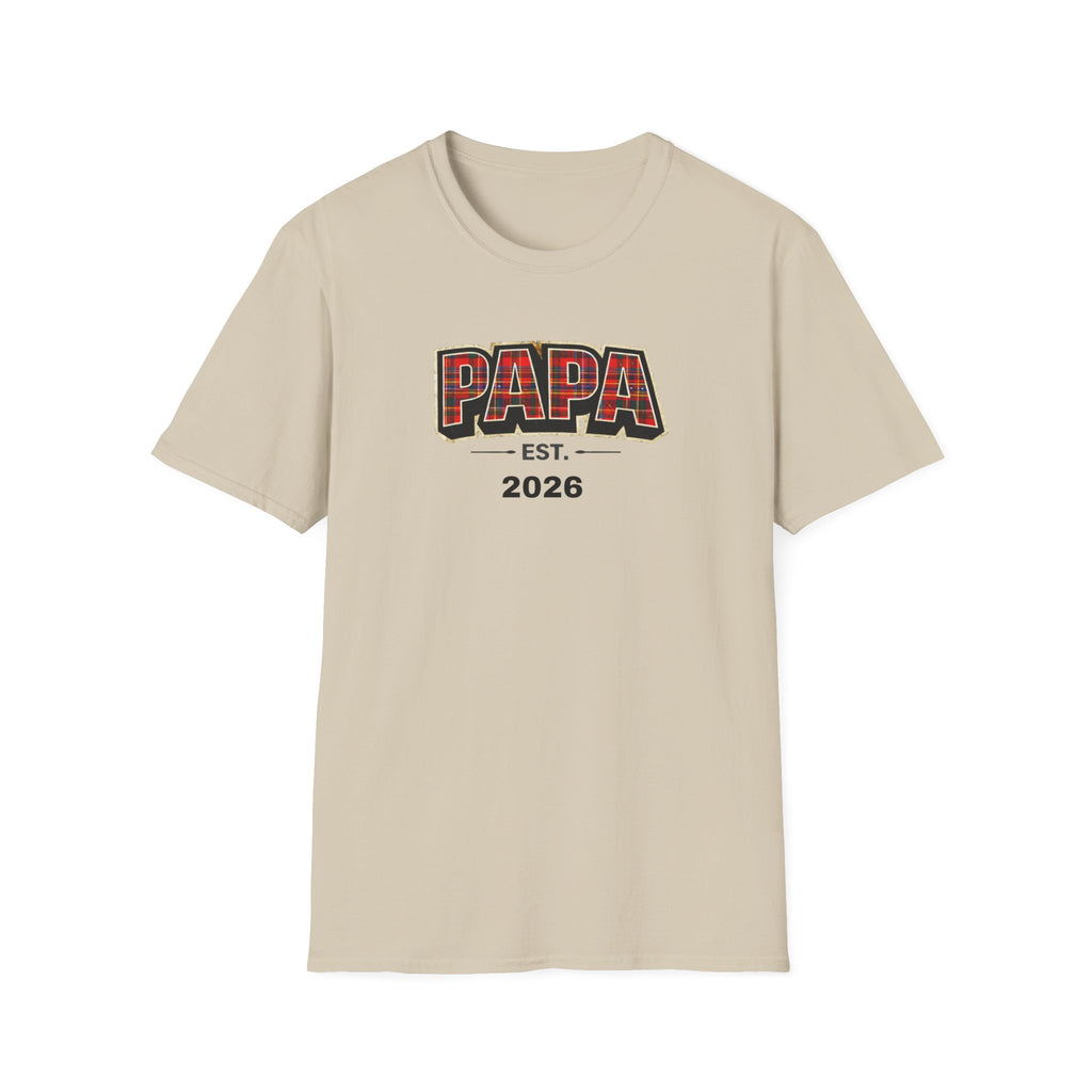 Papa Est. 2026 T-Shirt — New Dad Gift Tee