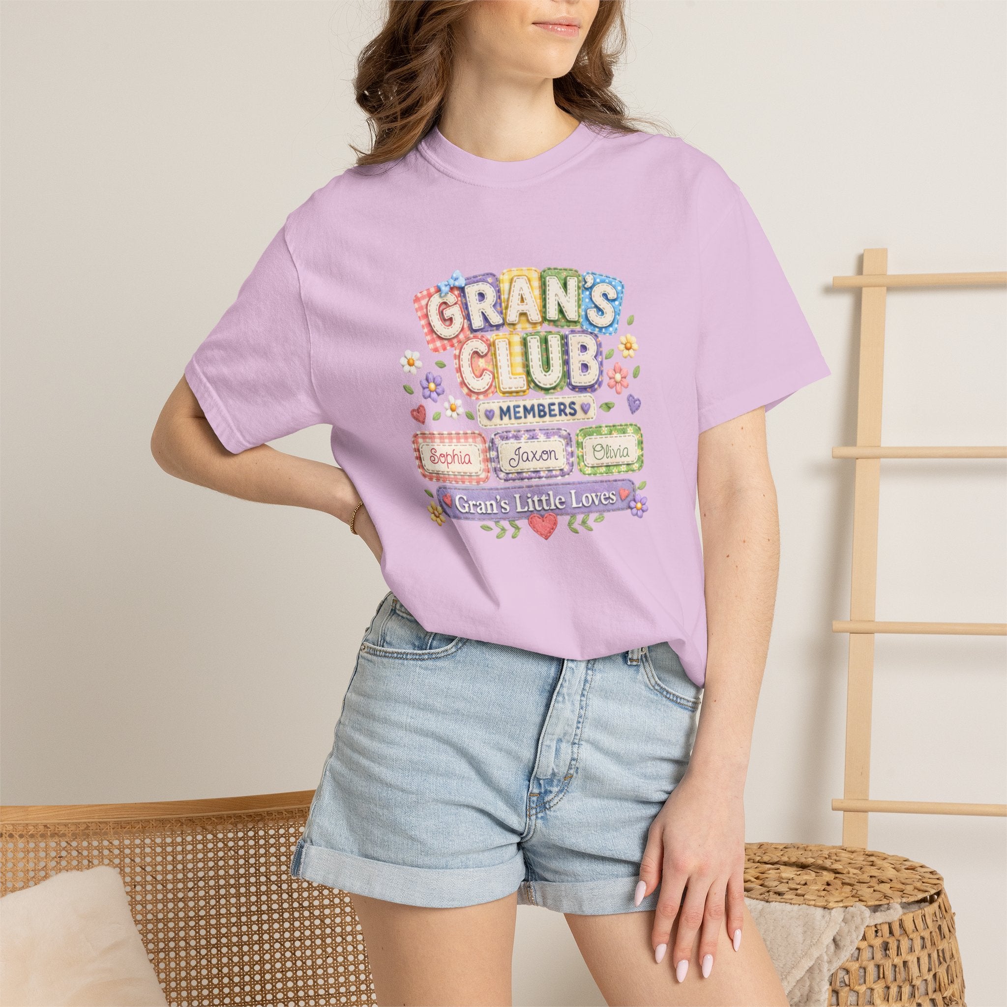 Grans Club T-Shirt – Personalized ‘Grans Club’ Family Names Tee