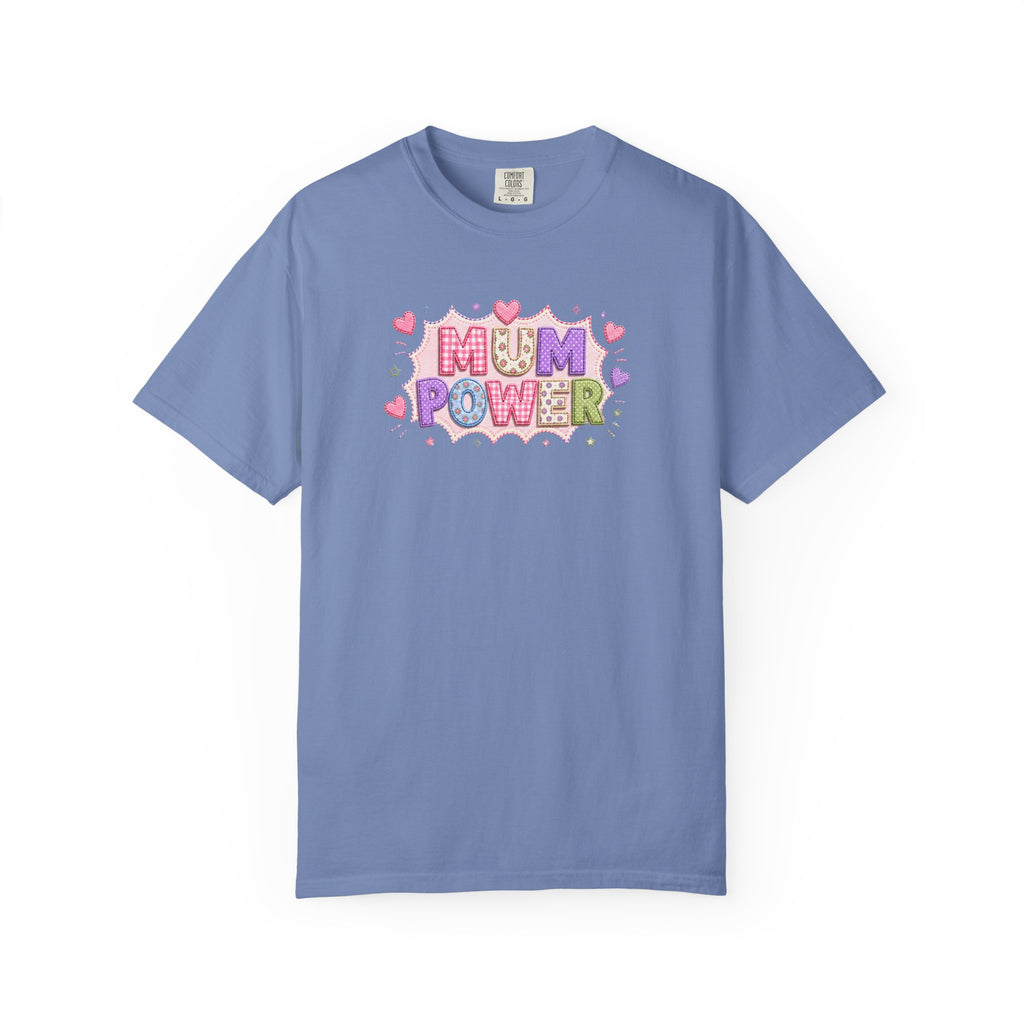 Mum Power T-Shirt — Cute Pink Heart Mothers Day Tee
