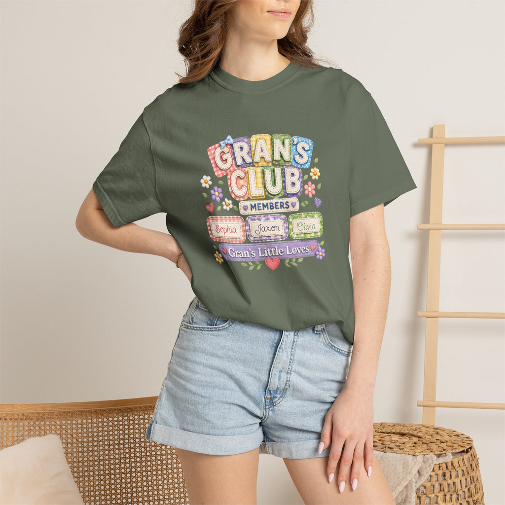Grans Club T-Shirt – Personalized ‘Grans Club’ Family Names Tee