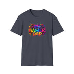 Gamer Dad Colourful Controller Design T-Shirt