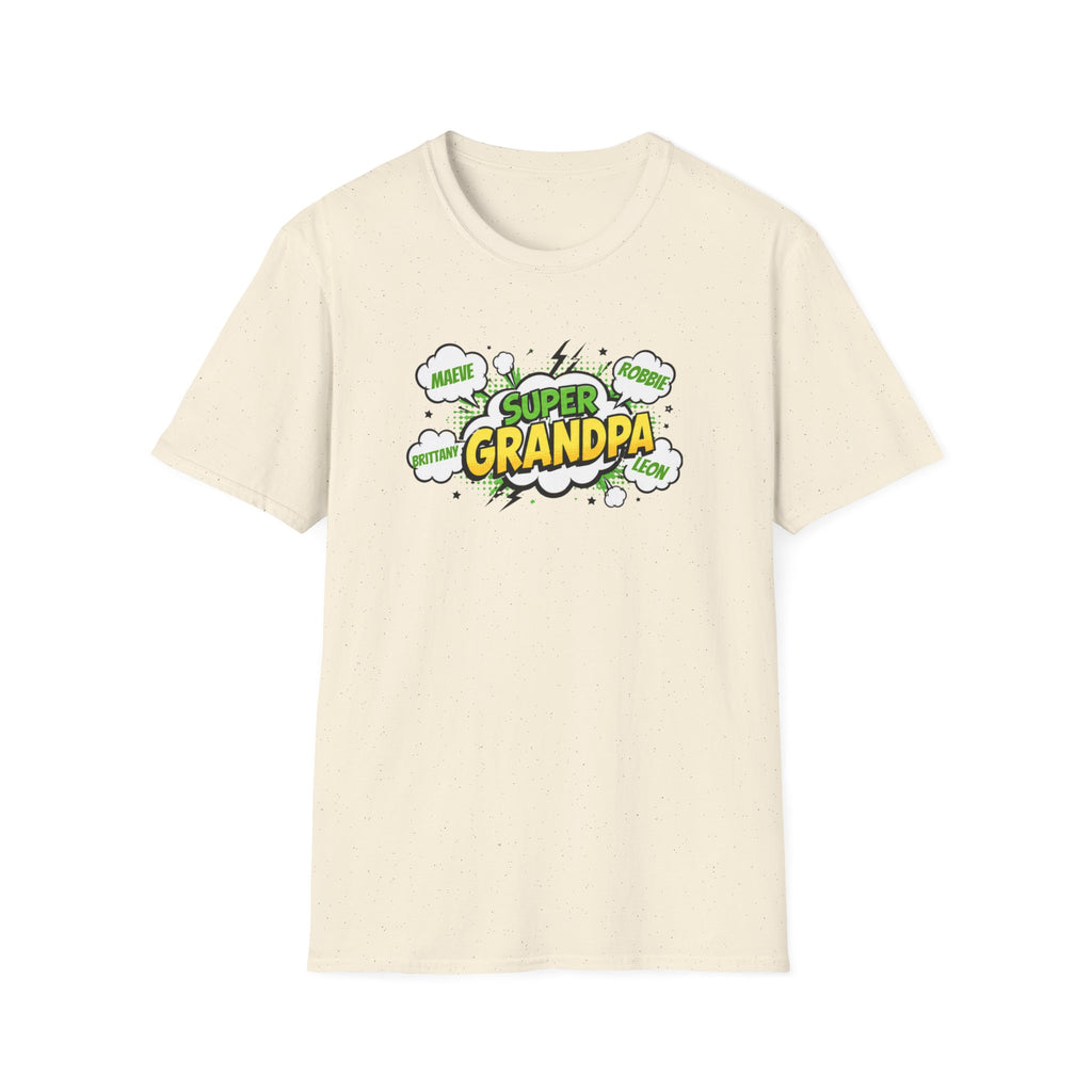 Super Grandpa T-Shirt – Comic Book Style Grandfather Gift