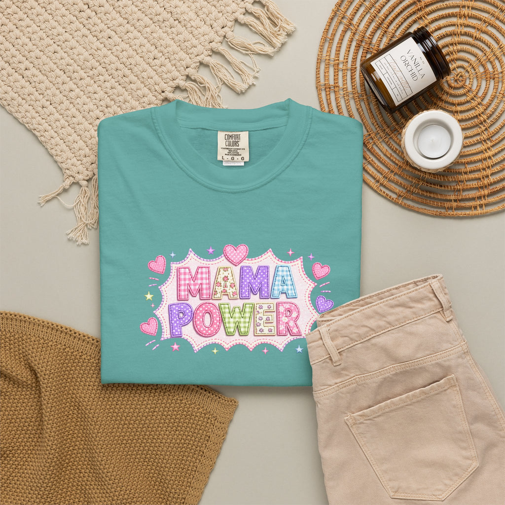 Mama Power T-Shirt — Cute Pastel Mom Pride Graphic Tee