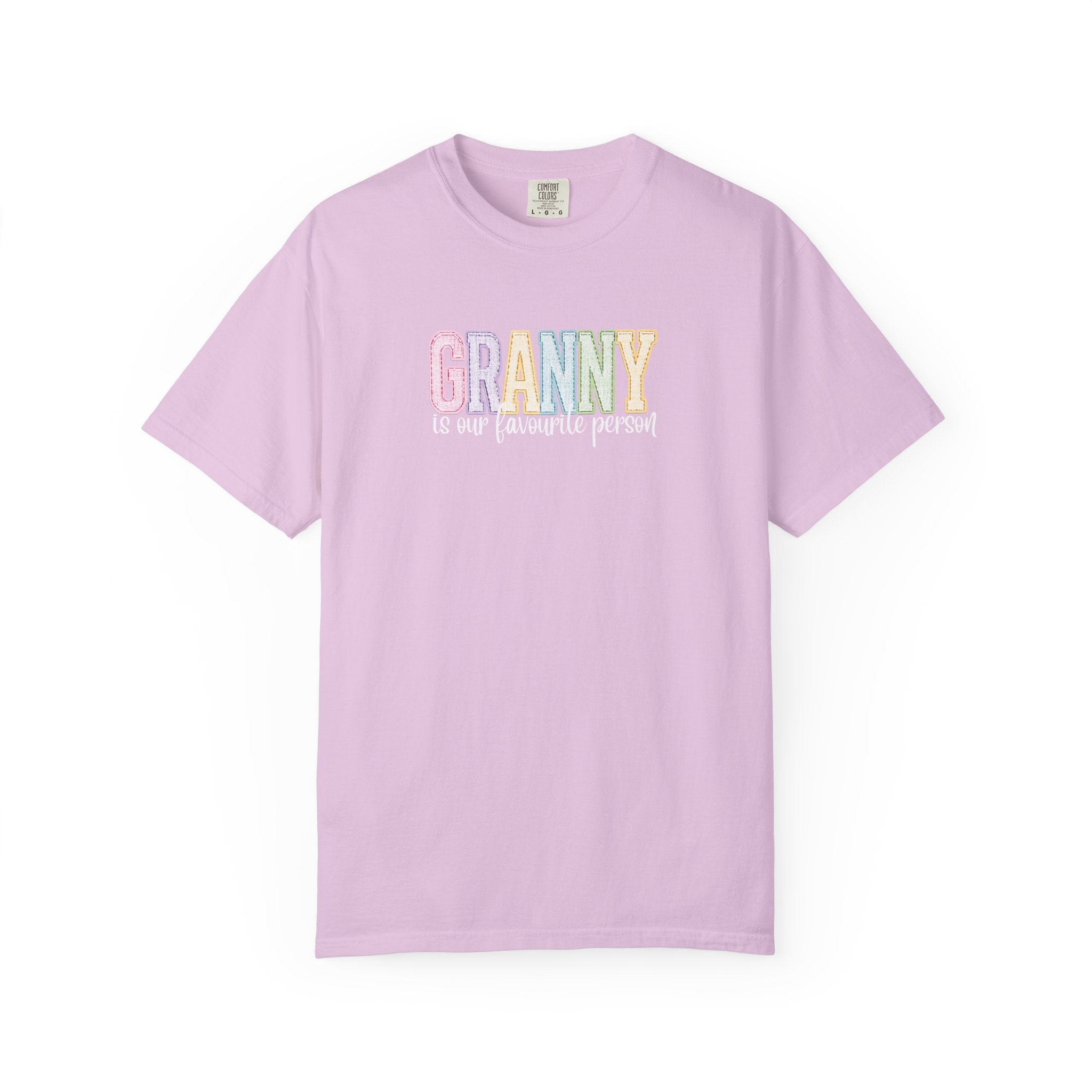 Granny Is Our Favourite Person T-Shirt — Pastel Grandma Gift Tee