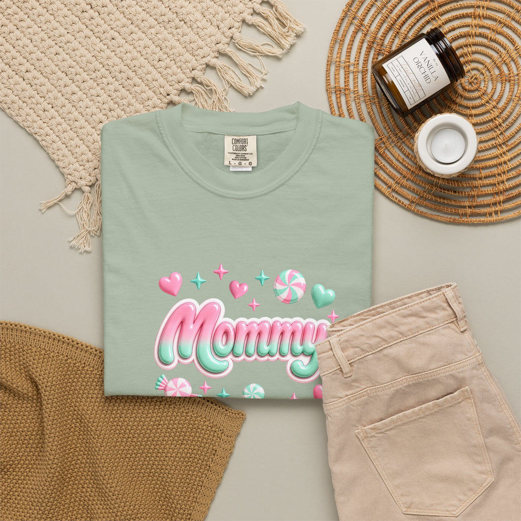 Mommy Pastel Candy Script T-Shirt