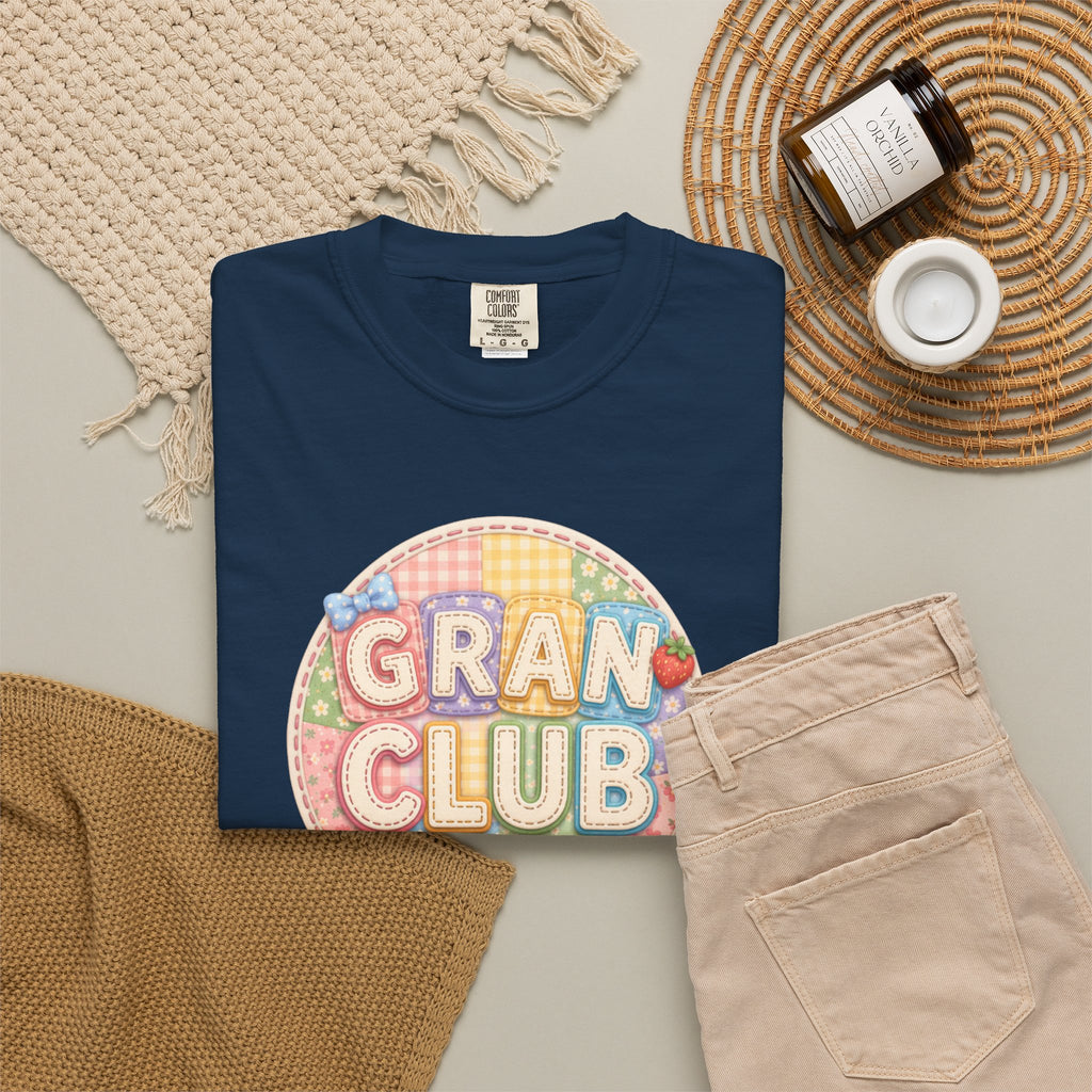 Gran Club Graphic T-Shirt — Retro Pastel Circle Design
