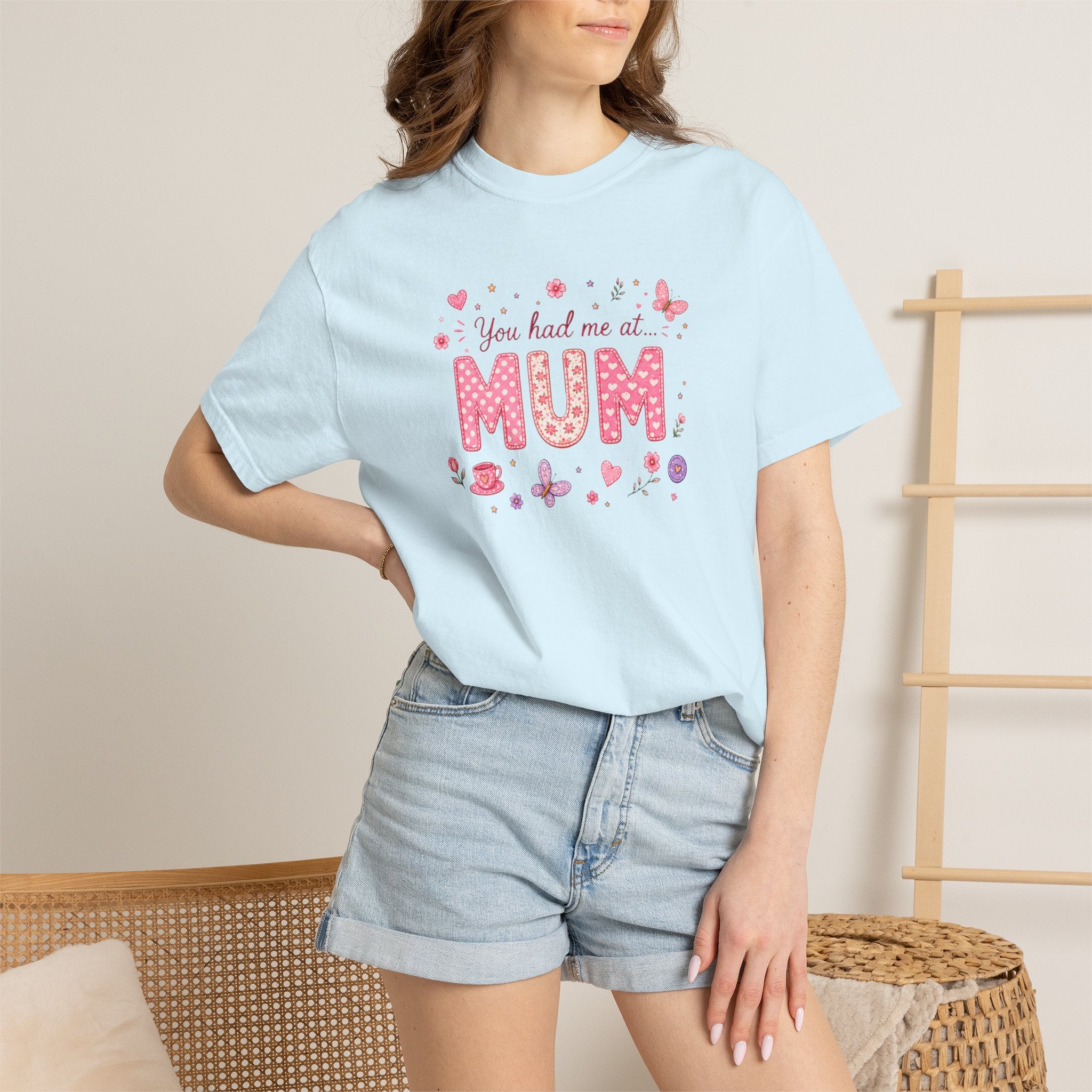 You Had Me at Mum T-Shirt — Cute Pink Mother's Day Tee