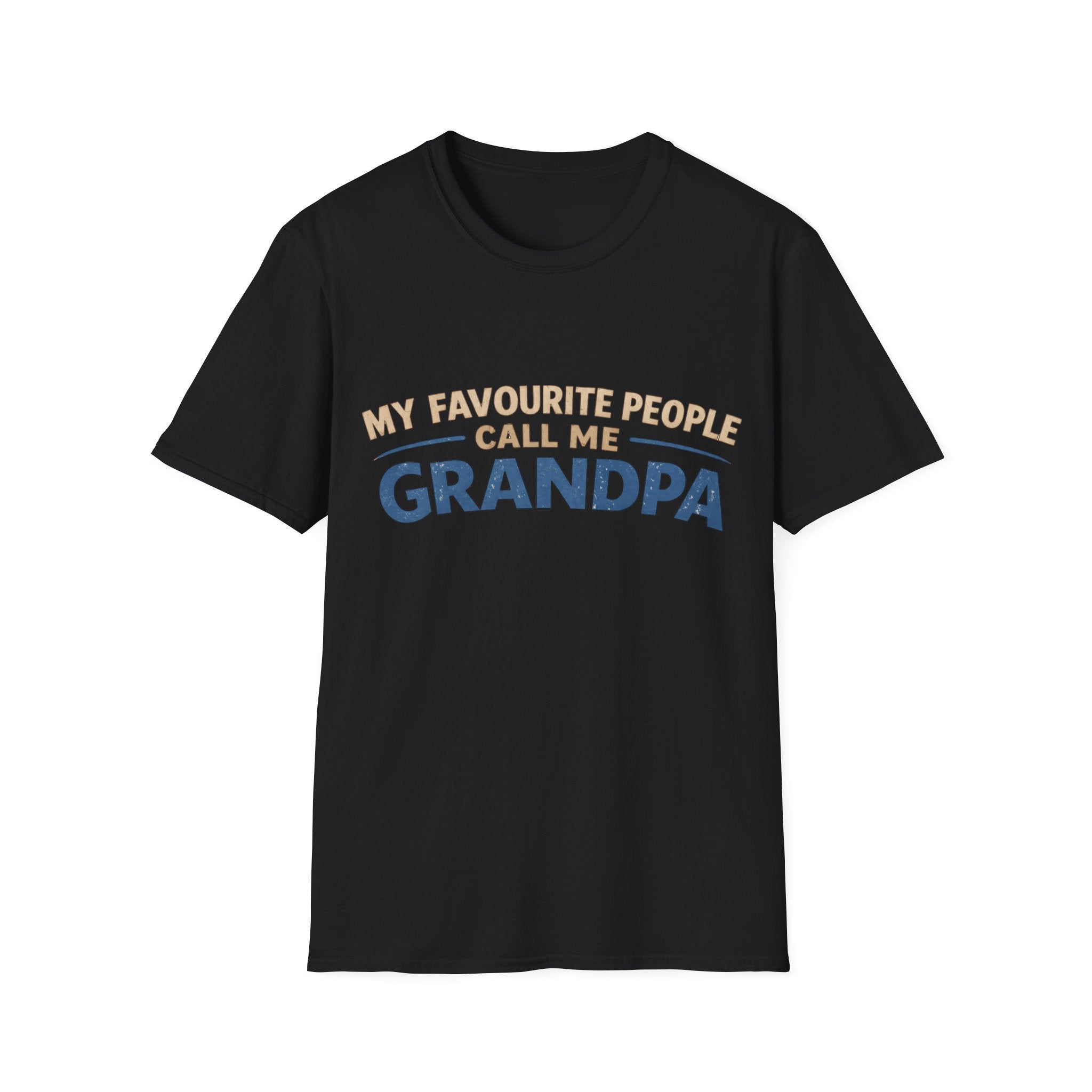 Grandpa T-Shirt - "My Favourite People Call Me Grandpa" Retro Family Gift