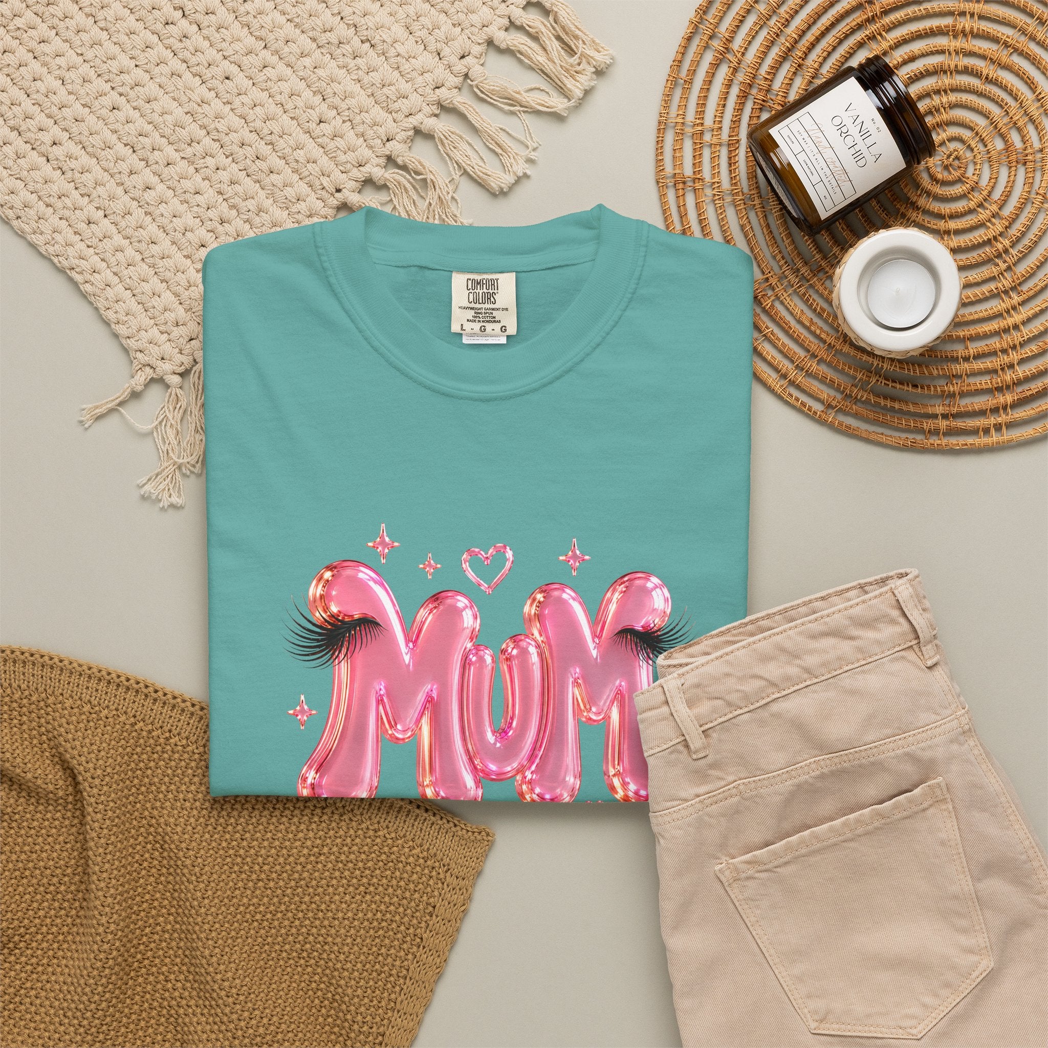 MUM Pink Balloon Eyelashes T-Shirt