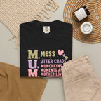 M.U.M. Mom Acronym Graphic Tee — Mess, Utter Chaos, Munchkins & Mother Love T-Shirt