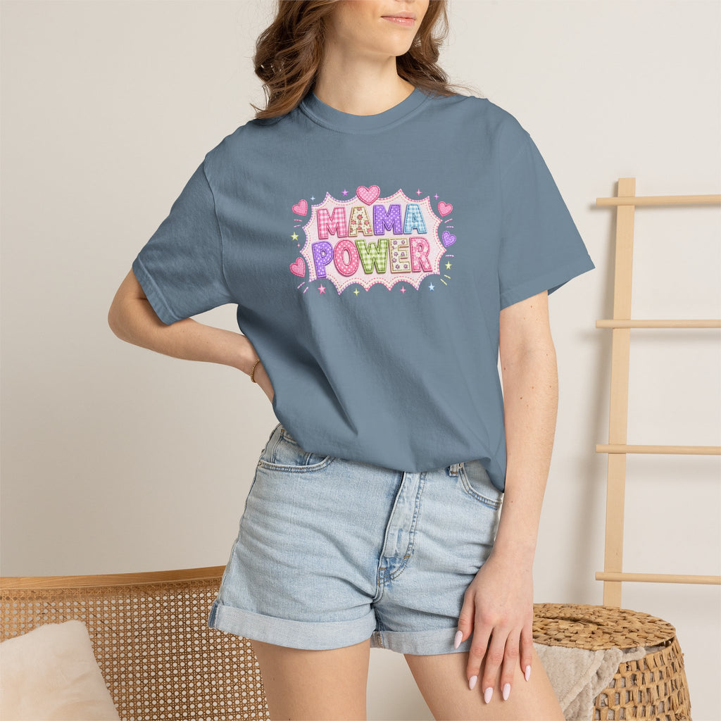 Mama Power T-Shirt — Cute Pastel Mom Pride Graphic Tee