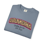 Grandma Floral Retro Tee — "Grandma: Grandkids Love Her a Little Teacup"