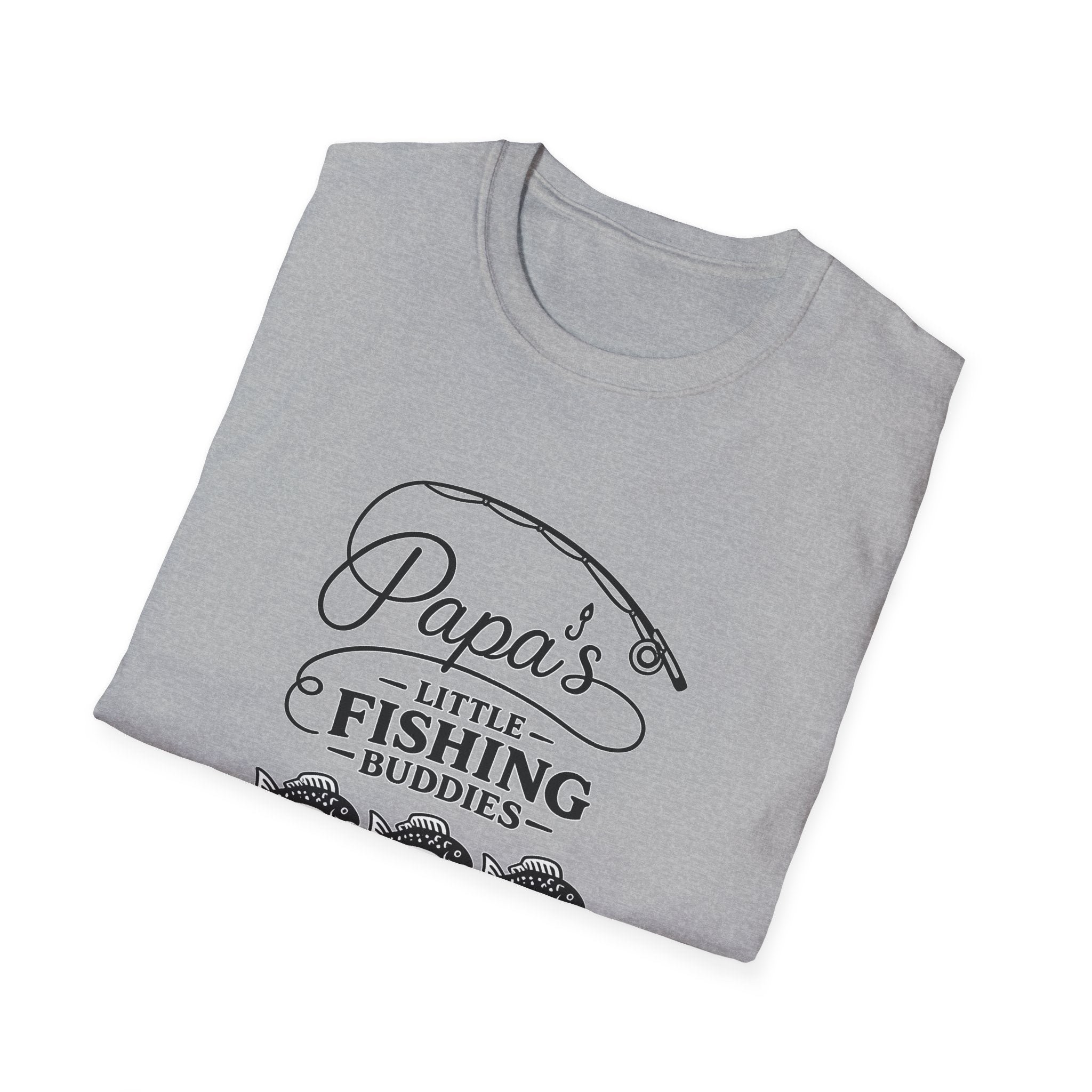 Papa's Little Fishing Buddies T-Shirt – Father-Child Fishing Tee