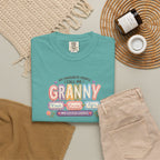Granny Floral Retro Tee — "My Favourite People Call Me Granny"