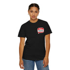 T-Shirt — "Hello Mummy" Retro Name-Tag Graphic