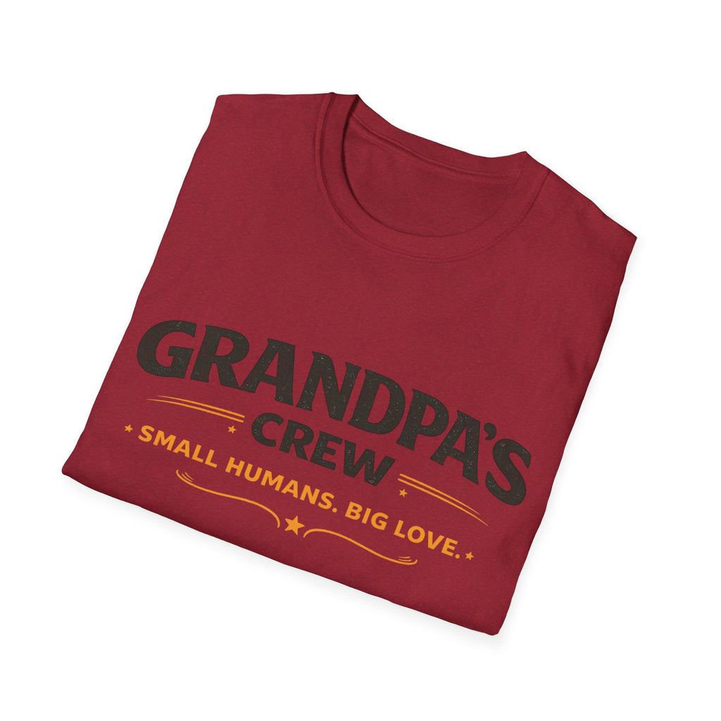 Grandpa's Crew T-Shirt — "Small Humans, Big Love" Grandpa Gift