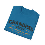 Grandpa's Crew T-Shirt — "Small Humans, Big Love" Grandpa Gift