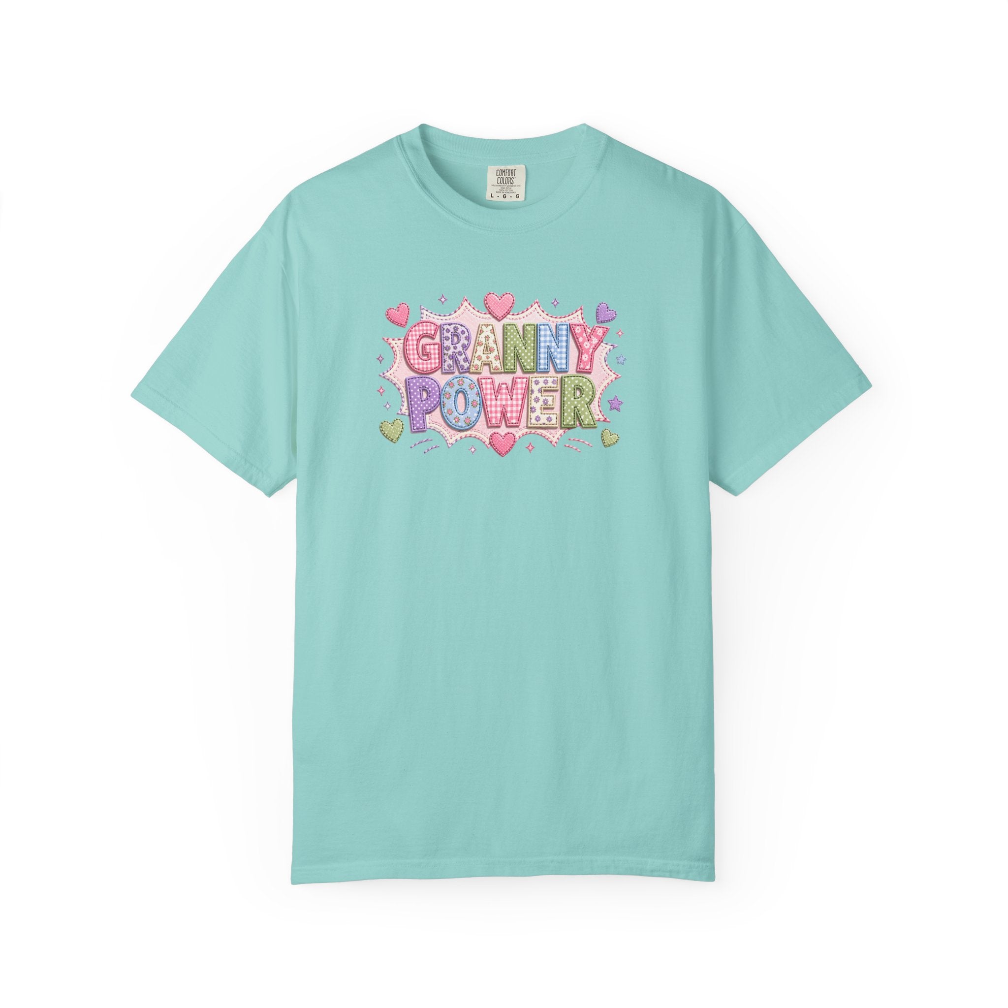 Granny Power T-Shirt — Retro Heart Graphic Tee for Grandmas