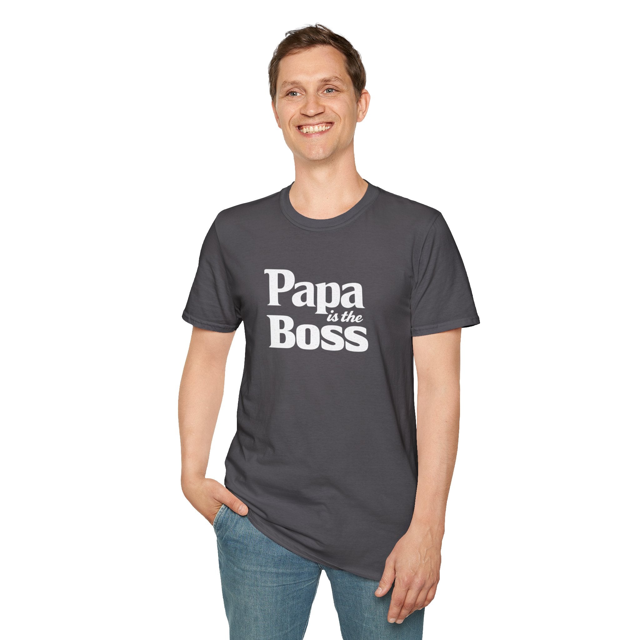 T-Shirt — "Papa is the Boss" Funny Father's Day Tee