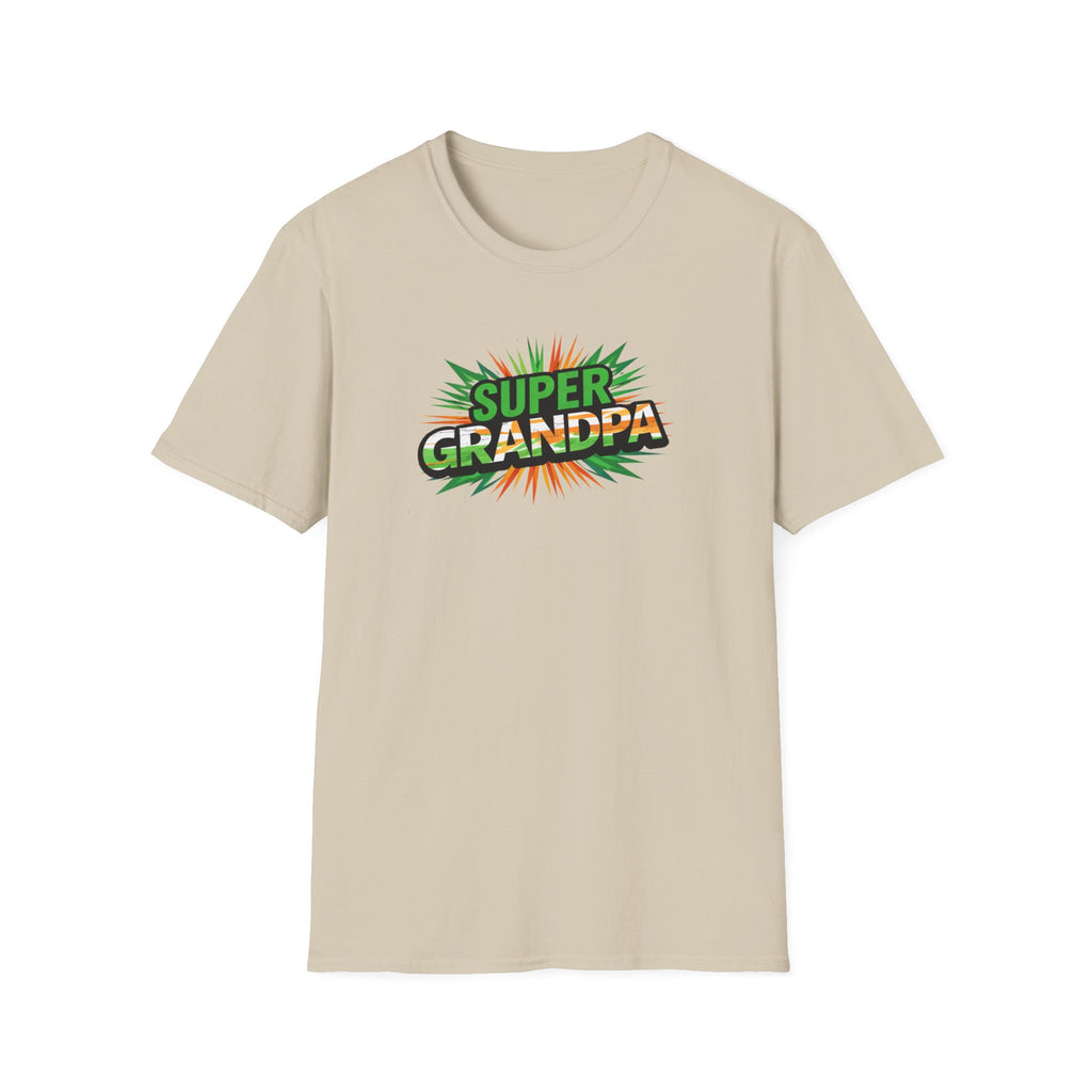 Super Grandpa Ireland Flag/Irish themed T-Shirt — Retro Comic Father's Day Gift
