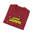 Super Grandpa T-Shirt – Comic Book Retro Graphic Tee for Grandfathers