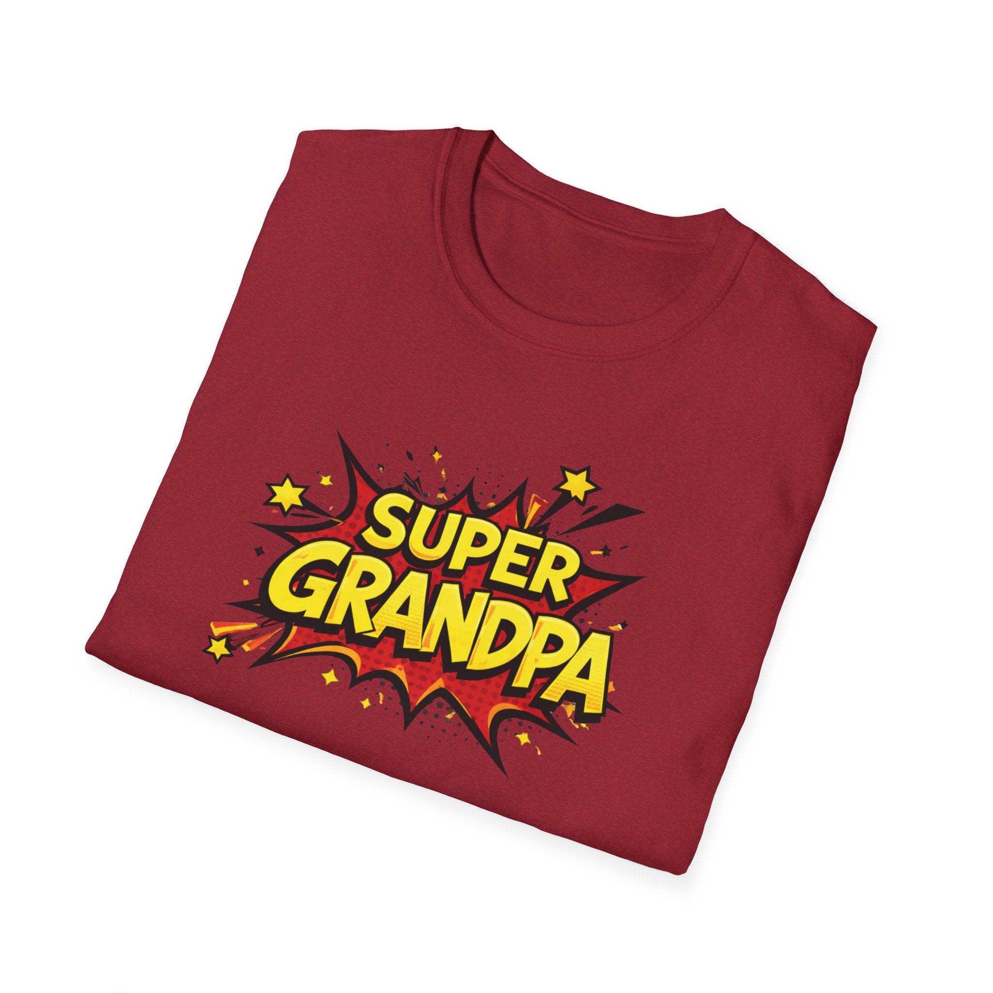 Super Grandpa T-Shirt – Comic Book Retro Graphic Tee for Grandfathers