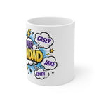 Super Grandad Comic-Style Personalized Mug — Custom Names Gift